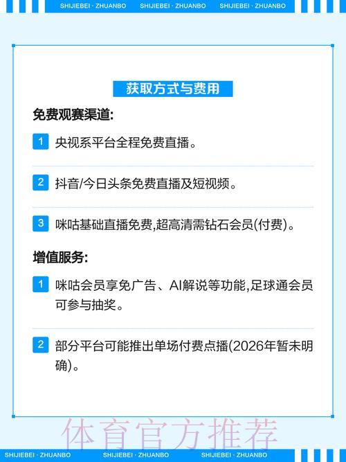 2026世界杯苹果官方平台直播观看完全指南