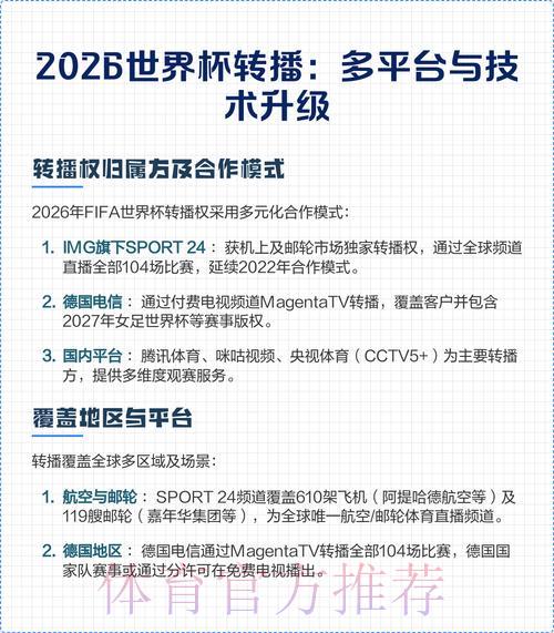 2026世界杯苹果官方平台直播观看完全指南